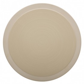 Sandstone round flat plate 12" / 29cm dune - singly sold