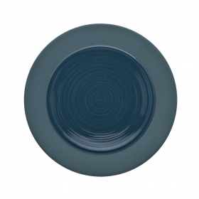 Sandstone round plate 6" / 14cm blue - singly sold
