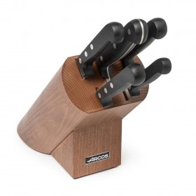 Set of one block, 5 knives for kitchen - gift box