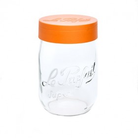 Glass screw top jar 68oz / 2L with 4" / 100mm lid