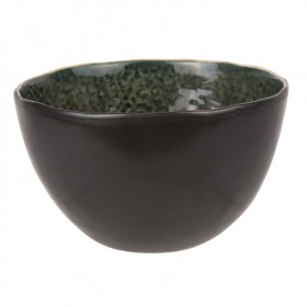 Bowl black and green 5" / 14cm - Set of 6