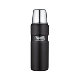 Stainless steel insulated 47cl / 16oz bottle black mat 