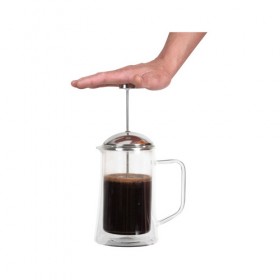 French press coffee pot double wall 1 liter