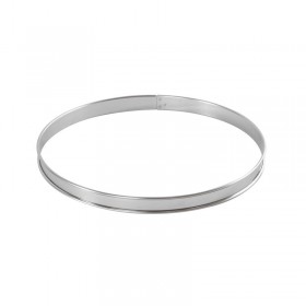 Cake / tart ring stainless steel - height 2 cm - diameter 26 cm