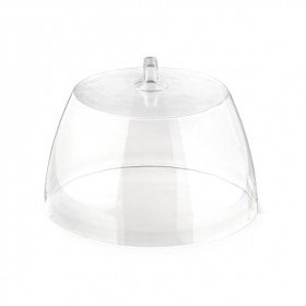 Transparent plastic round 7,7" / 19,5cm lid
