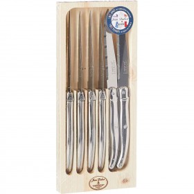 Box set of 6 stainless steel steak knives