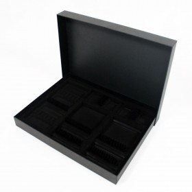 Black cardboard case for 48 piece cutlery set