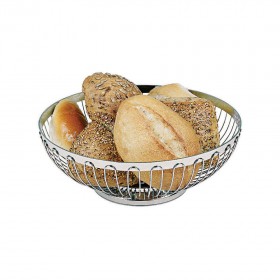 Stainless steel 18/8 bread basket 7" / 17.5 cm