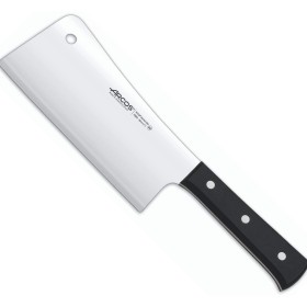 Stainless steel cleaver 7" / 18cm blade - Black polyoxymethylene handle