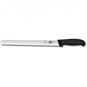 Slicing knife blade 30.5cm / 12" with black synthetic handle