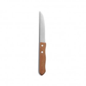Stainless steel steak knives with wooden handle 7.8" / 20.5 cm - Set of 2