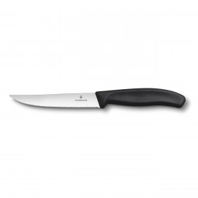 Steak knife 12cm / 5" blade with black synthetic handle