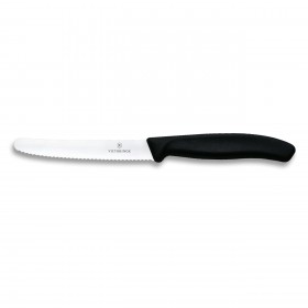 Tomato and Sausage Knife 4" / 11cm with black handle