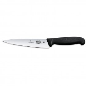 Chef knife with 15cm / 6" blade and black synthetic handle