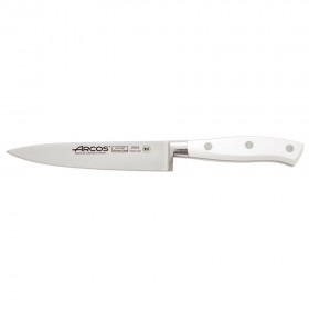Chef's knife - 15cm blade Nitrum stainless steel white handle