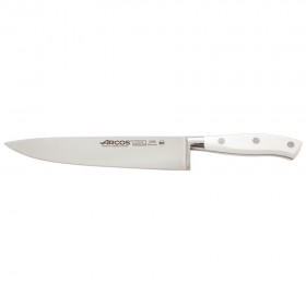 Chef's knife - 20cm blade Nitrum stainless steel white handle