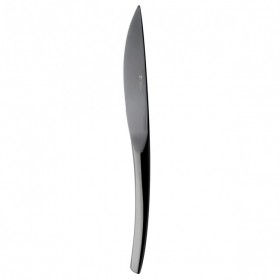Table knife black 18/10 stainless steel - Set of 6