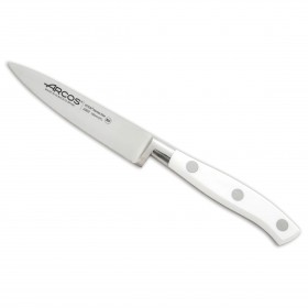 Paring knife - 10cm blade Nitrum stainless steel - white handle