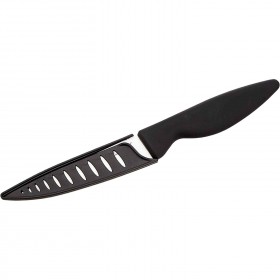 Ceramic blade 3.5" / 9cm paring knife black soft handle