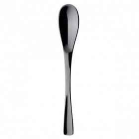 Demitasse spoon black 18/10 stainless steel - Set of 6
