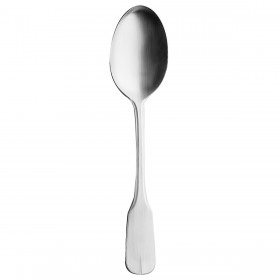 Serving spoon - 3 mm thick 18/0 satin stainless steel