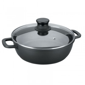 Low induction stew pot with glass lid - Ø 28 cm
