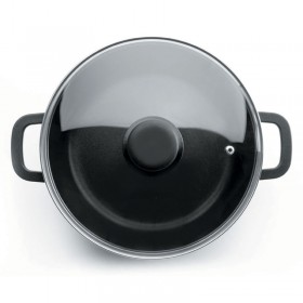Round induction stew pot with glass lid - Ø 30 cm