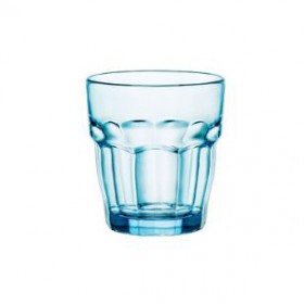 Tinged blue old fashioned glass - 27cl - Sold by 6