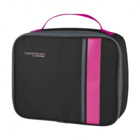 Insulated Lunch-kit bag black and pink