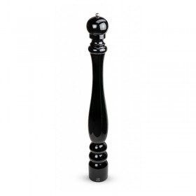 Black lacquered pepper mill 80cm/31.5" - beech wood