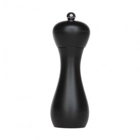 Salt mill 18cm black plastic