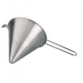20 cm stainless steel chinese strainer with stand - wire handle
