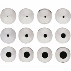 Indented pastry tube round plain - Inox - Batch of 12