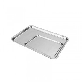 Stainless steel serving tray 17 x 13 in / 48 x 33.3 cm