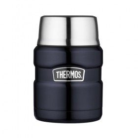 Stainless steel insulated food flask 45cl / 16oz blue