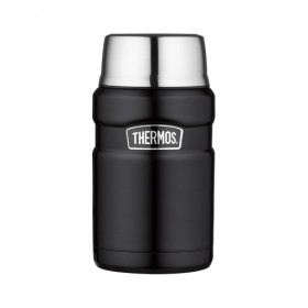 Stainless steel insulated food food flask 71cl / 24oz matte black