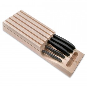 Wooden In-Drawer knife holder / organizer 5 pieces