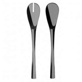 Salad server black 18/10 stainless steel - Set of 6