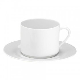 Soucoupe genieu blanche 16,4cm en porcelaine - Valencay - Pillivuyt