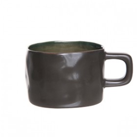 Cup black and green 7oz / 23cl - Set of 4