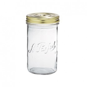 Glass terrine jar 35oz / 1000g with 100mm screw lid