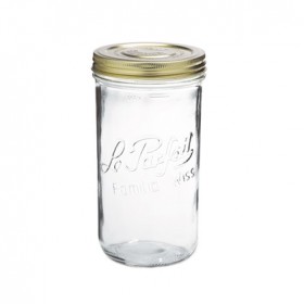 Glass terrine jar 53oz / 1500g with 110mm screw lid