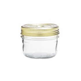 Glass terrine jar 7oz / 200g with 82mm screw lid