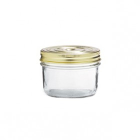 Glass terrine jar 12oz / 350g with 100mm screw lid