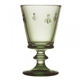 Olive green stem wine glass 8.1 oz / 24 cl - Set of 6
