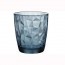 Glass tumbler 13 oz / 39 cl blue - Diamond - Bormioli Rocco