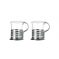 Tea glass 7.4oz / 22cl with stainless steel handle - Set of 2  - Balance - Leonardo