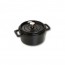 Round cast iron cocotte 7.8" / 20 cm - black - Fundamentals - Staub