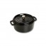 Round cast iron cocotte 9.4" / 24 cm - black - Fundamentals - Staub