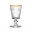 Wine glass 8oz / 24cl gold rim 